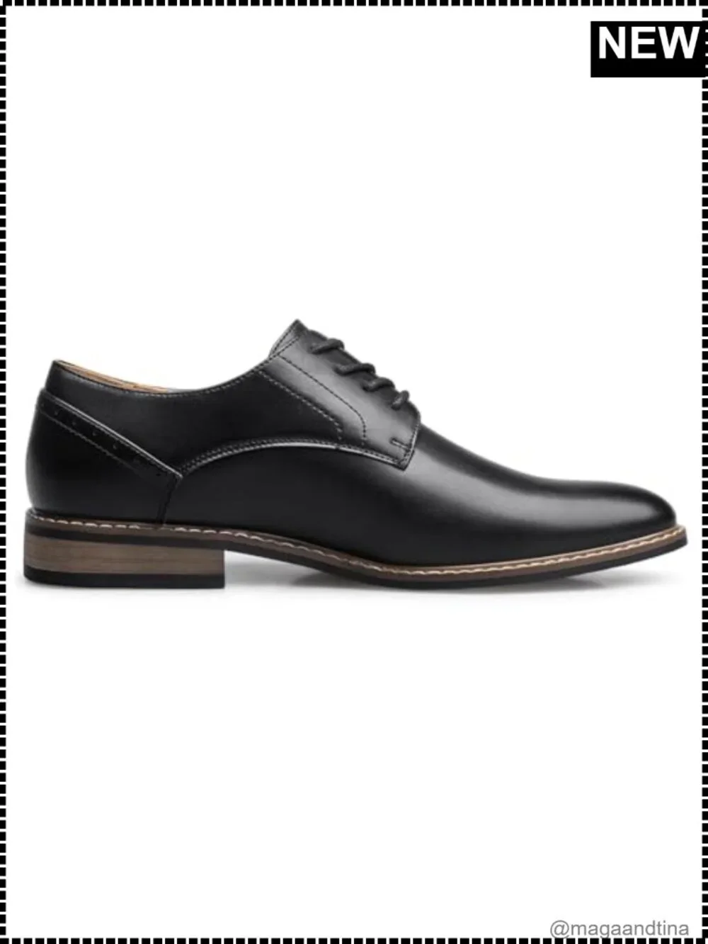 Men's Oxford Dress Shoes Faux Leather Lace Up Formal Business Comfort
